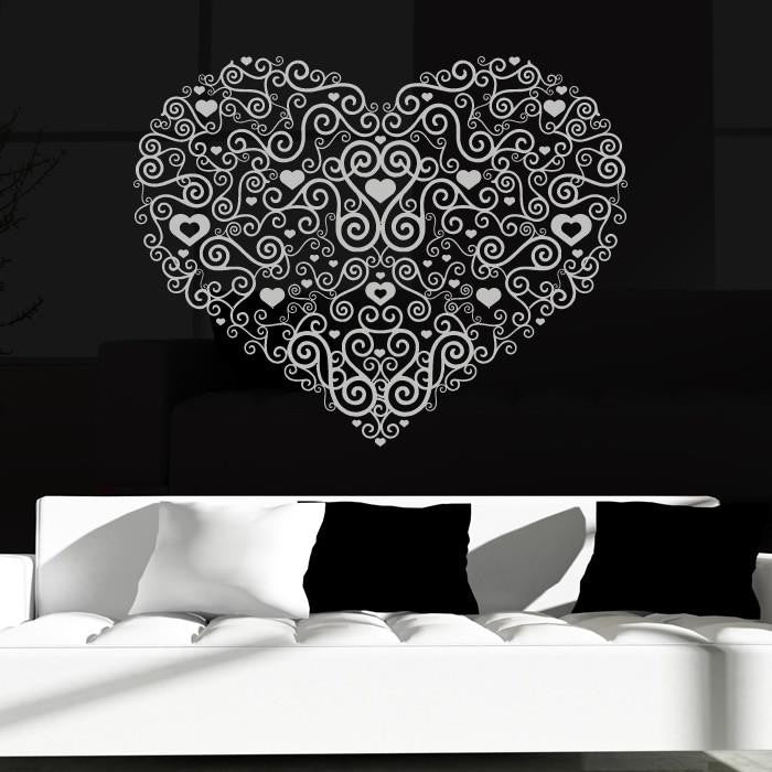 Decorative Heart Wall Art Sticker | Apex Stickers