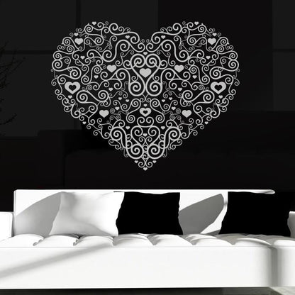 Decorative Heart Wall Art Sticker | Apex Stickers