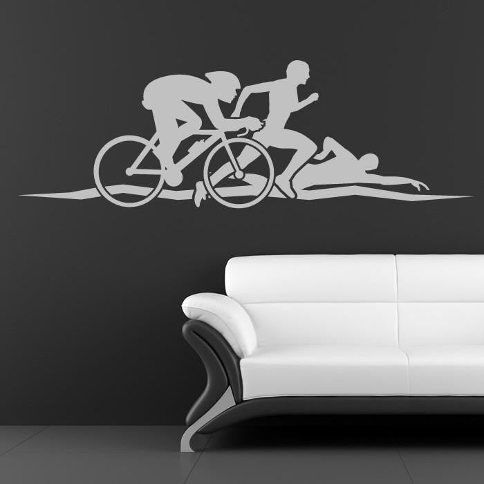 Athletics Triathlon Wall Art Sticker | Apex Stickers