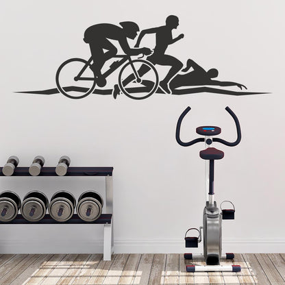 Athletics Triathlon Wall Art Sticker | Apex Stickers