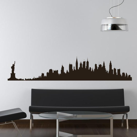 New York Skyline Wall Art Sticker | Apex Stickers