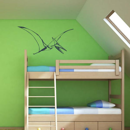 Flying Pterodactyl Wall Art Sticker | Apex Stickers