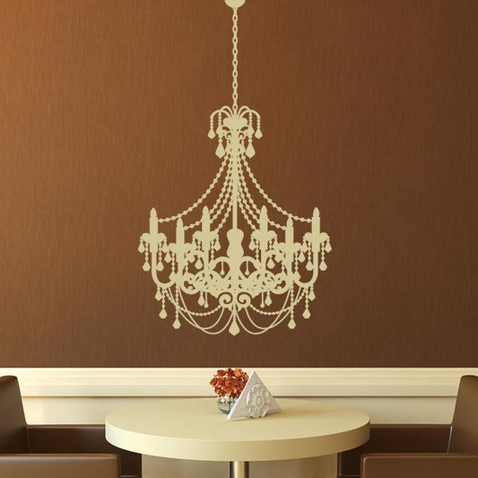 Old Fashioned Chandelier Wall Art Sticker | Apex Stickers