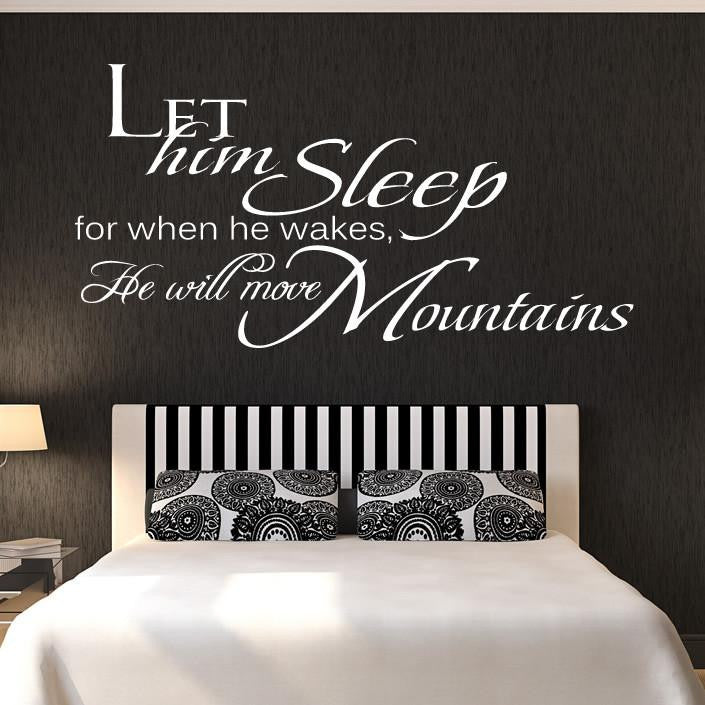 Let Him Sleep Wall Art Sticker | Apex Stickers