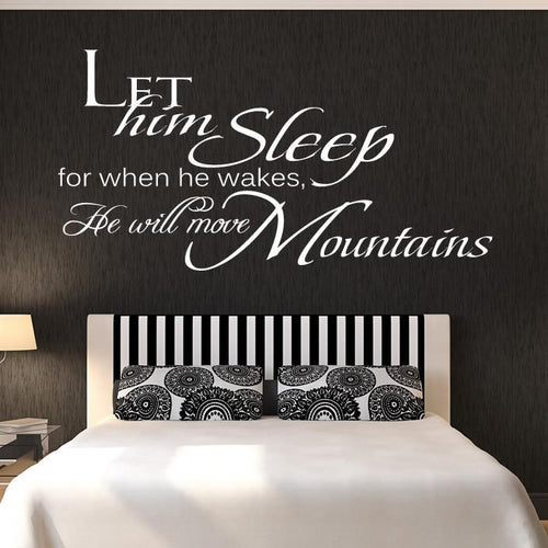 Let Him Sleep Wall Art Sticker | Apex Stickers