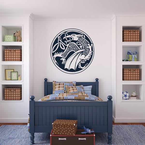 Celtic Dragon Wall Art Sticker | Apex Stickers