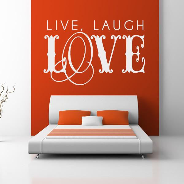 Live laugh love Wall Art Sticker | Apex Stickers