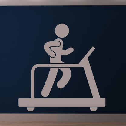 Treadmill Gym Runner Wall Art Sticker | Apex Stickers