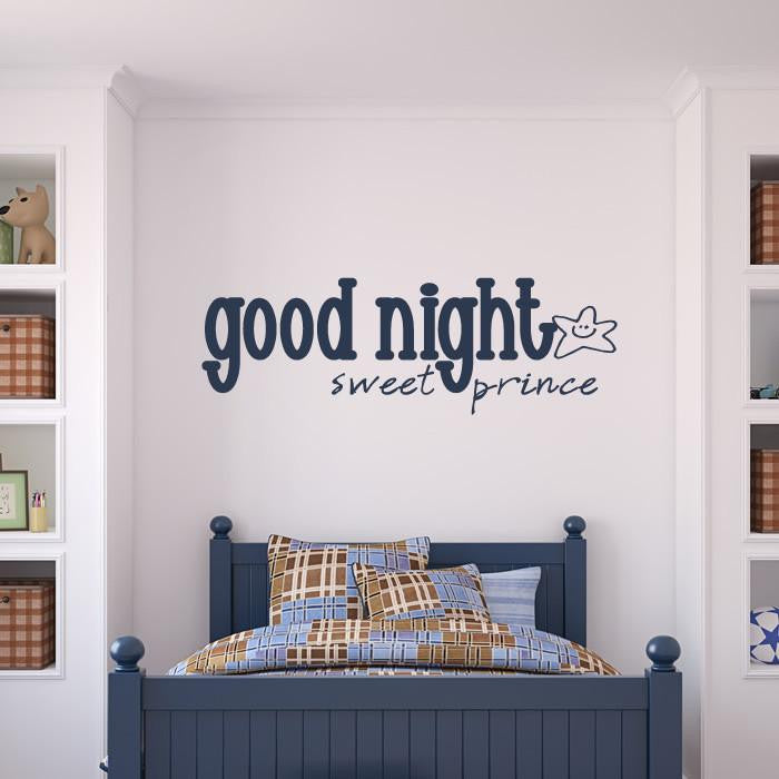 Goodnight Sweet Prince Wall Art Sticker | Apex Stickers