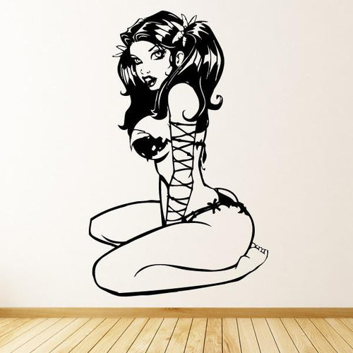 Sexy Anime Bikini Girl Wall Art Sticker | Apex Stickers