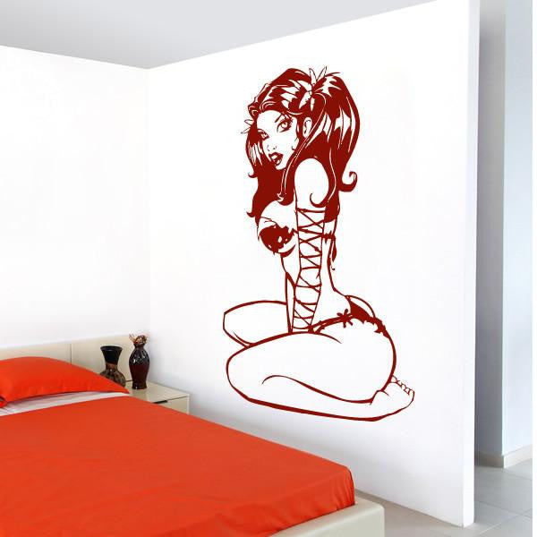 Sexy Anime Bikini Girl Wall Art Sticker | Apex Stickers