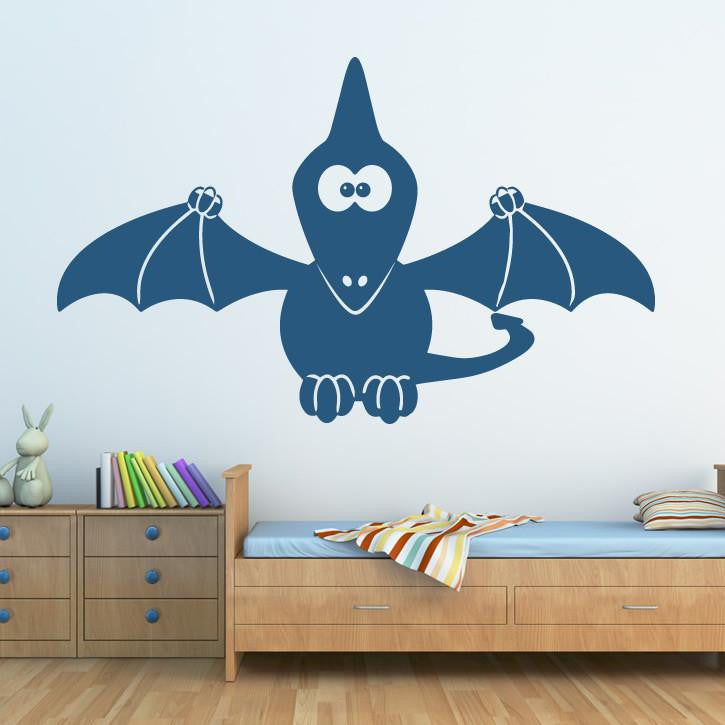 Kids Cartoon Pterodactyl Dinosaur Wall Art Sticker | Apex Stickers