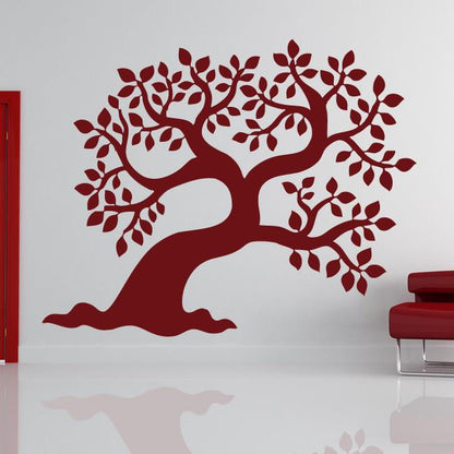 Leafy Tree Wall Art Sticker | Apex Stickers