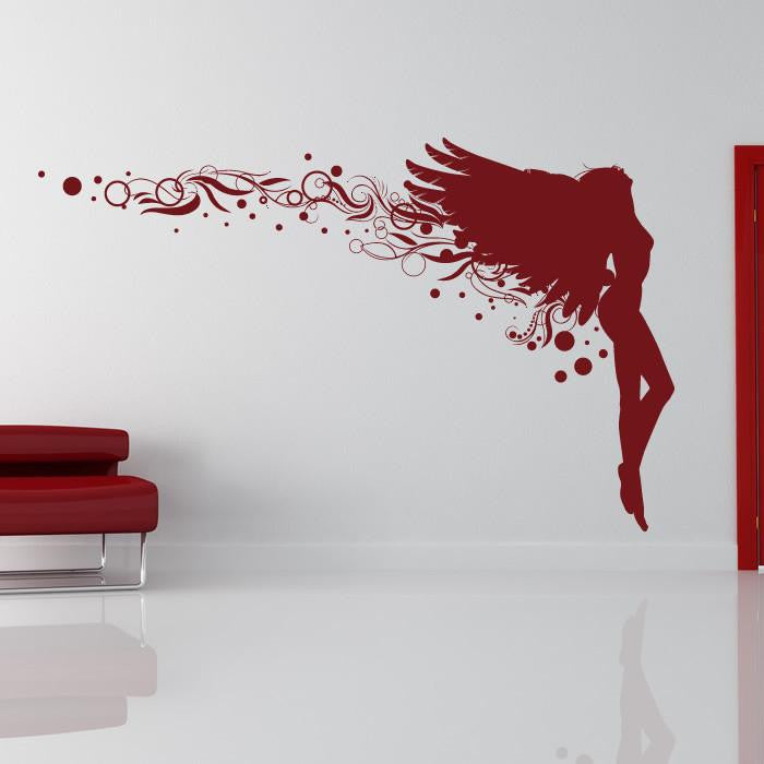 Angel Fairy Embellished Wall Art Sticker | Apex Stickers