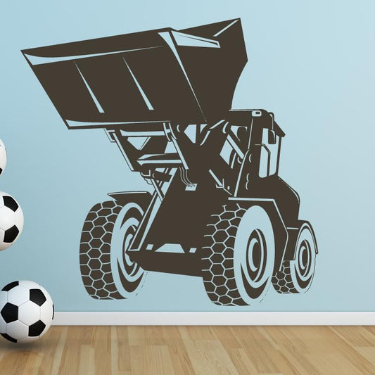 Digger Construction Truck Wall Art Sticker | Apex Stickers