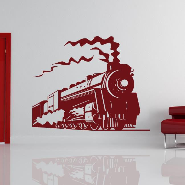 Steam Engine Train Wall Art Sticker | Apex Stickers