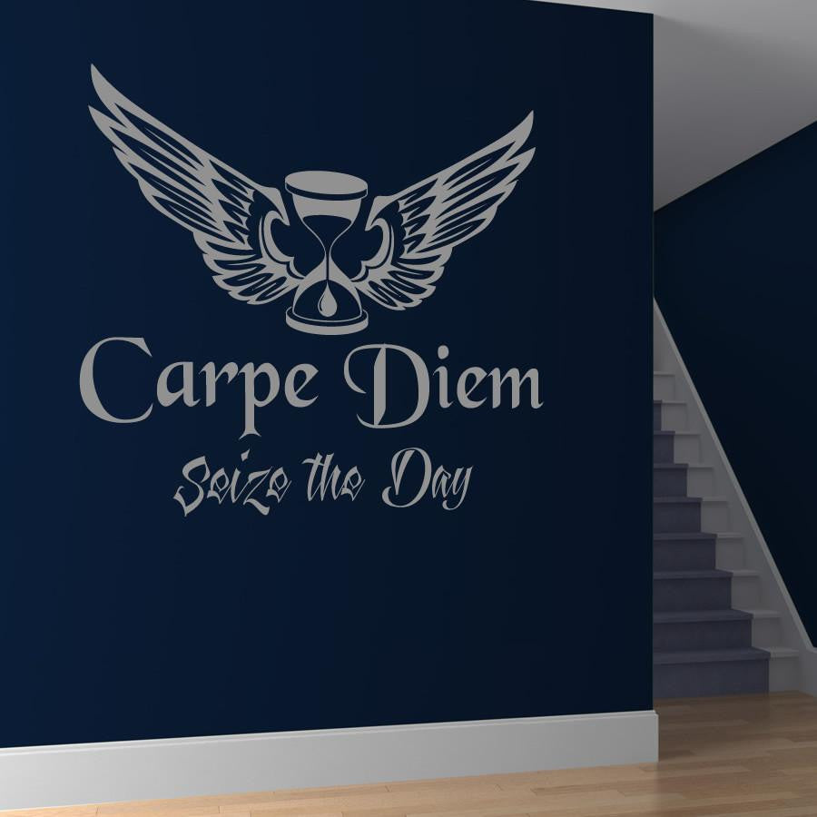 Carpe Diem Seize the Day Wall Art Sticker | Apex Stickers