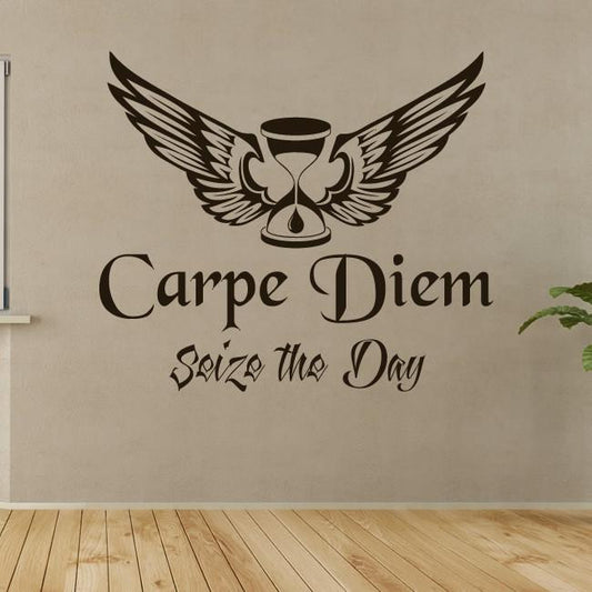 Carpe Diem Seize the Day Wall Art Sticker | Apex Stickers