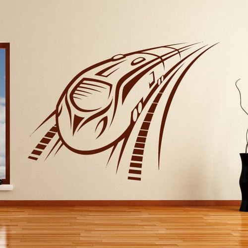 Speeding Intercity Train Wall Art Sticker | Apex Stickers