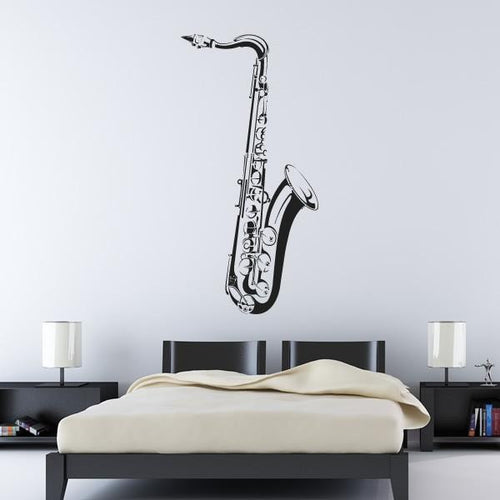 Saxophone Jazz Sax Musical Instrument Wall Art Sticker | Apex Stickers