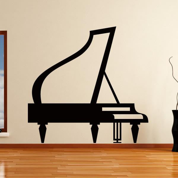 Grand Piano Musical Instrument Wall Art Sticker | Apex Stickers