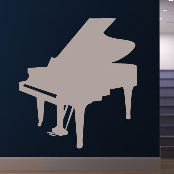 Grand Piano Musical Instrument Wall Art Sticker | Apex Stickers