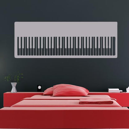 Keyboard Piano Musical Instrument Wall Art Sticker | Apex Stickers