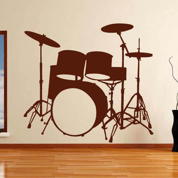 Drums Drumkit Wall Art Sticker | Apex Stickers