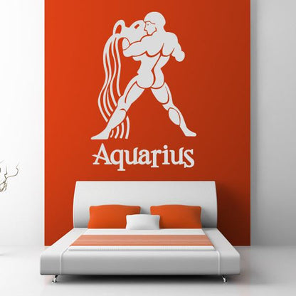 Aquarius Zodiac Star Sign Horoscope Wall Art Sticker | Apex Stickers