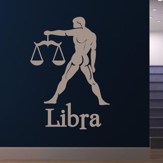 Libra Zodiac Star Sign Horoscope Wall Art Sticker | Apex Stickers