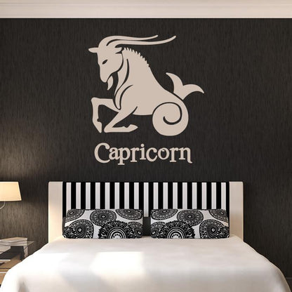 Capricorn Zodiac Star Sign Horoscope Wall Art Sticker | Apex Stickers