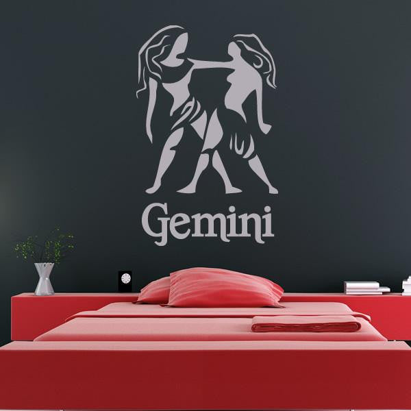 Gemini Zodiac Star Sign Horoscope Wall Art Sticker | Apex Stickers