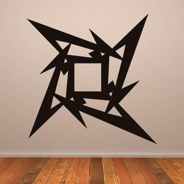 Metallica Ninja Star Logo Wall Art Sticker | Apex Stickers