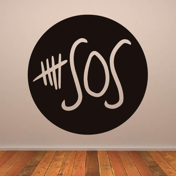 Five Seconds of Summer 5 SOS Band Logo Wall Art Sticker | Apex Stickers