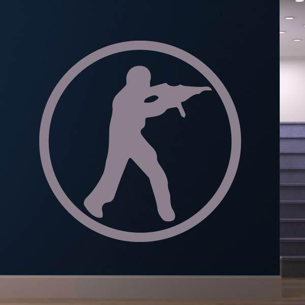 Counterstrike CSGO Logo Wall Art Sticker | Apex Stickers