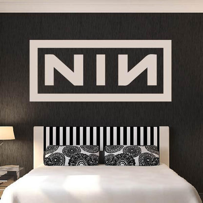 NIN Nine Inch Nails Band Logo Wall Art Sticker | Apex Stickers