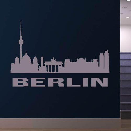 Berlin Germany Cityscape Skyline Wall Art Sticker | Apex Stickers