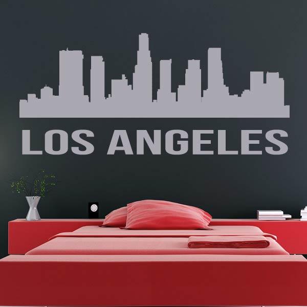 Los Angeles USA LA Cityscape Skyrise Wall Art Sticker | Apex Stickers