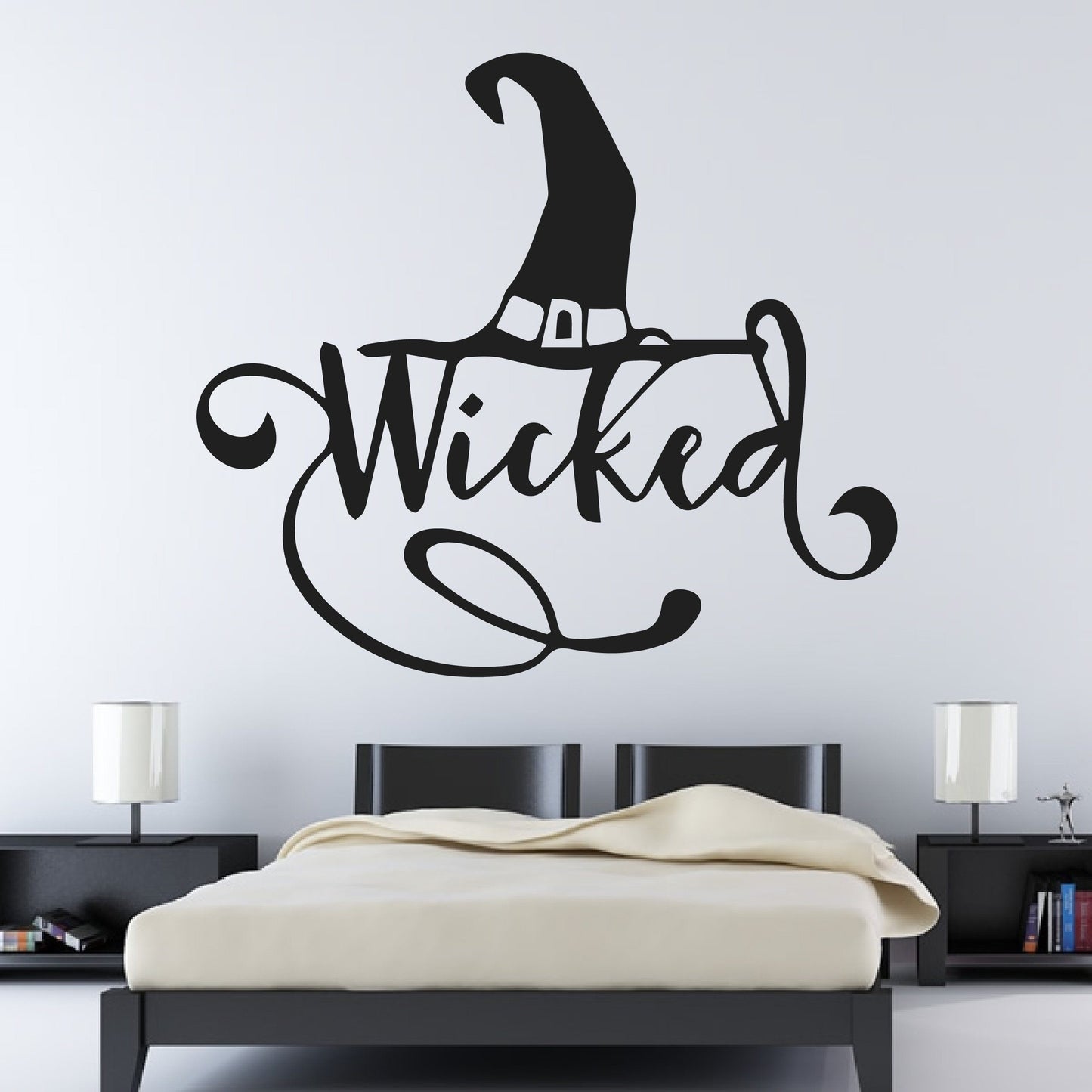 Wicked Witches Hat Halloween Wall Art Sticker | Apex Stickers