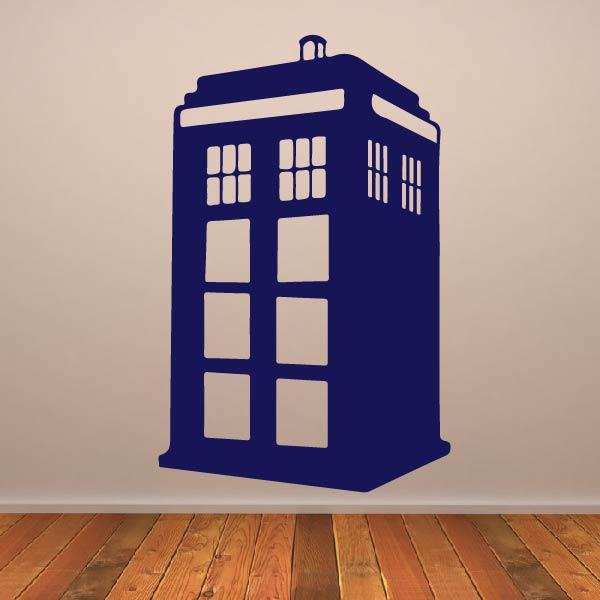 Doctor Who Tardis Police Box Wall Art Sticker | Apex Stickers