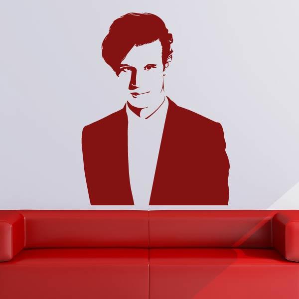 Matt Smith Doctor Who Portrait Wall Art Sticker | Apex Stickers