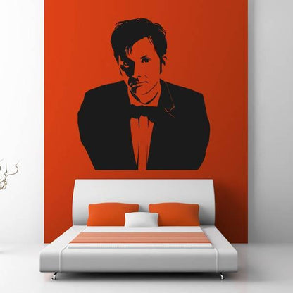 David Tennant Doctor Who Portrait Wall Art Sticker | Apex Stickers