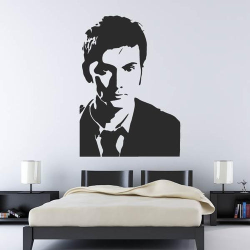 David Tennant Dr Who Portrait Wall Art Sticker | Apex Stickers