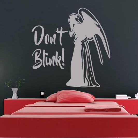 Dr Who Weeping Angel Don't Blink Wall Art Sticker | Apex Stickers