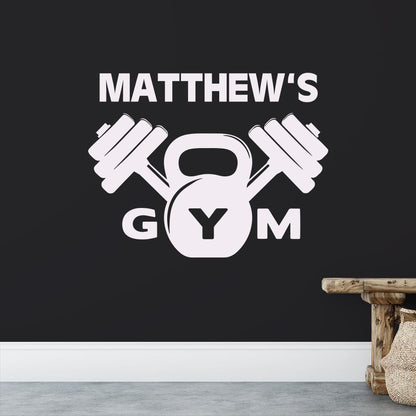 My Gym Personalised Name Wall Sticker | Apex Stickers