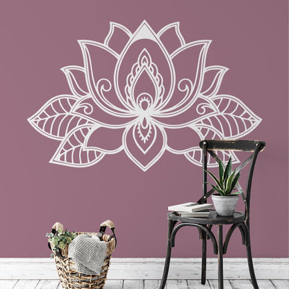 Mandala Simple Lotus Flower Wall Sticker | Apex Stickers