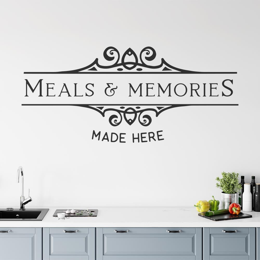 Meals And Memories Made Here Wall Sticker | Apex Stickers