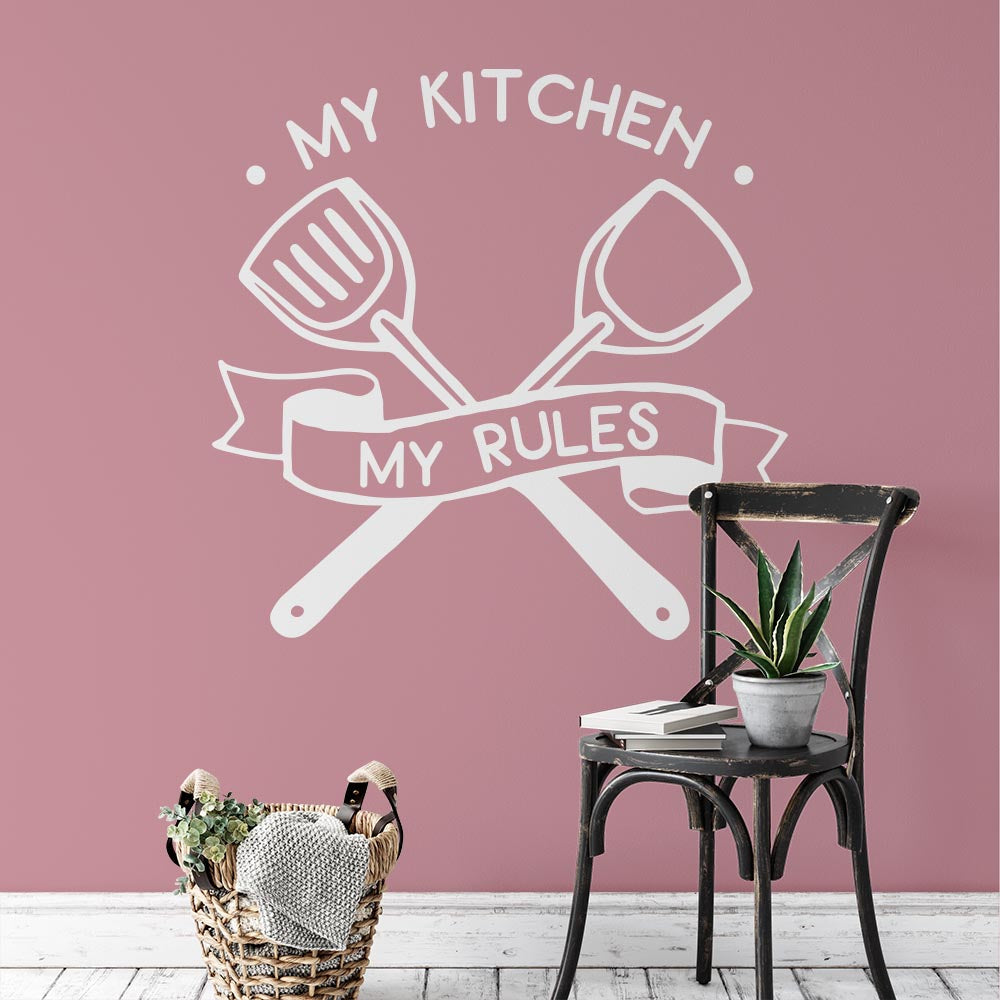 My Kitchen My Rules Wall Sticker | Apex Stickers