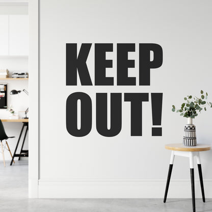 Keep Out Wall Sticker | Apex Stickers