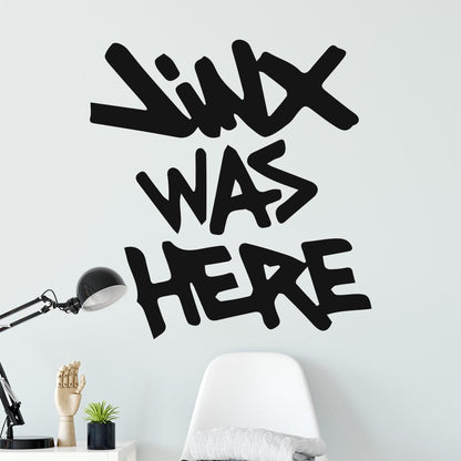 League of Legends Jinx Was Here Wall Sticker | Apex Stickers